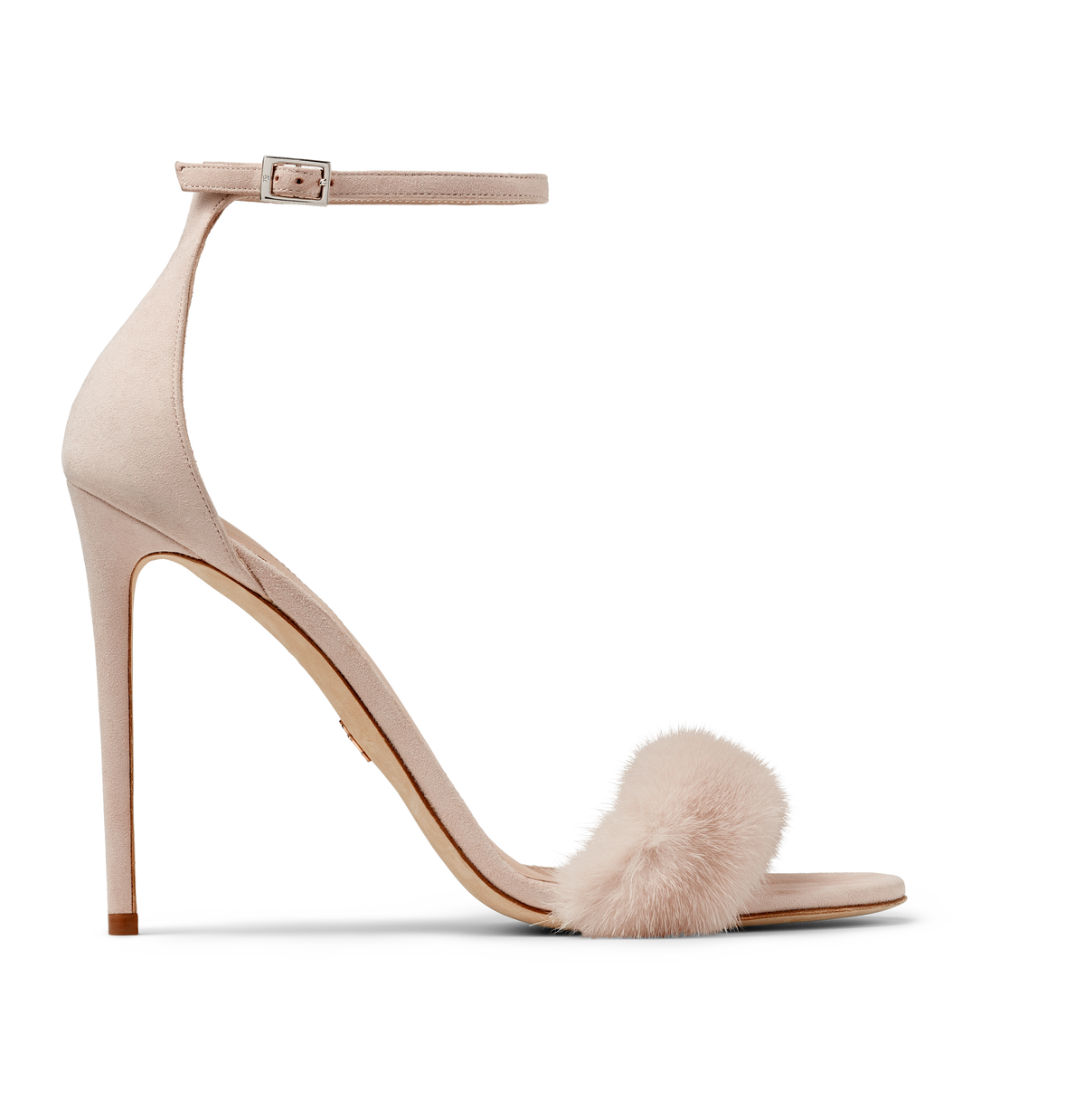 Nude Mink and Suede Sandals
